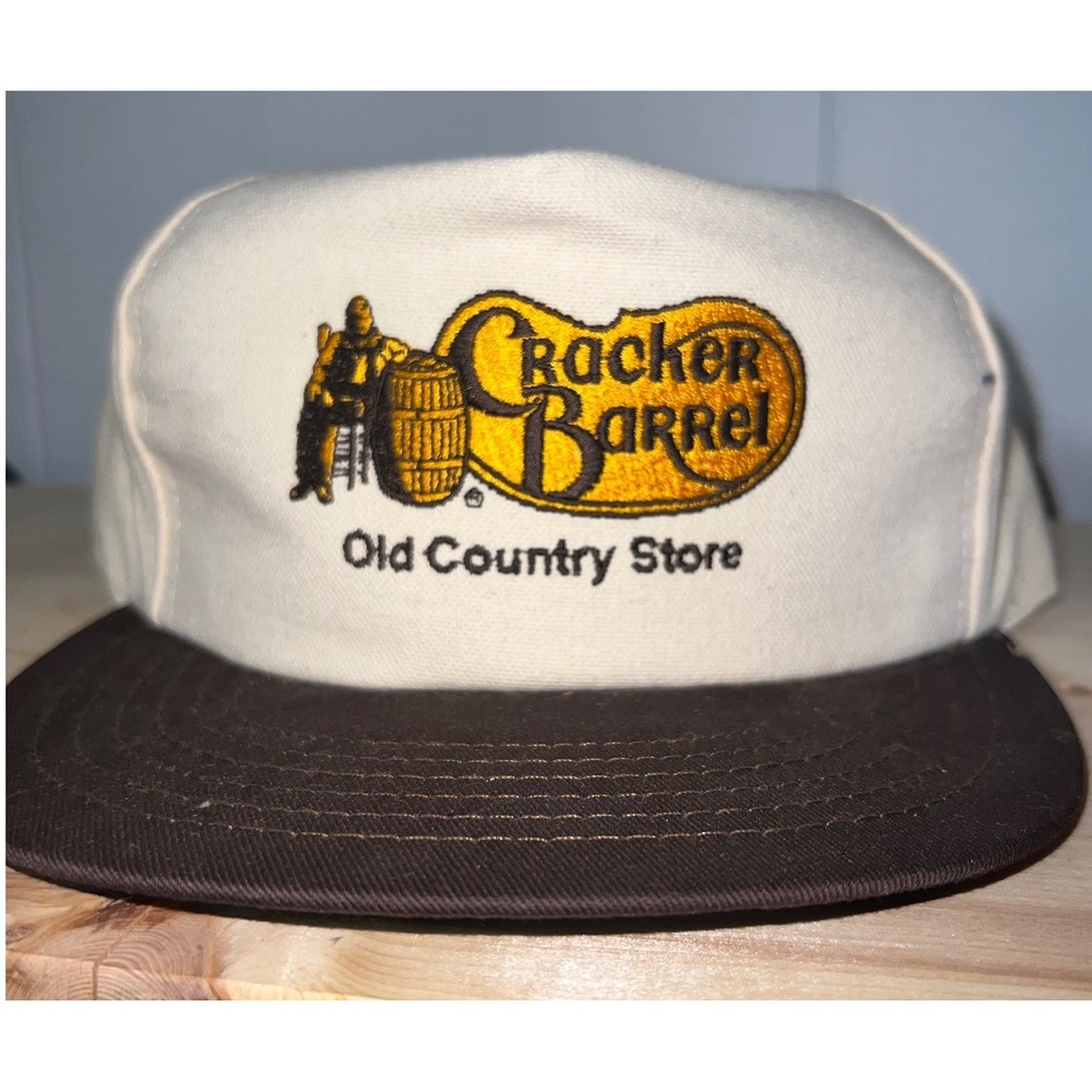 Vintage With Tags Cracker Barrel Old Country Store Snapback Hat Crown